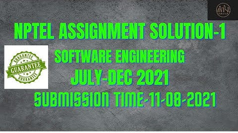 NPTEL|July-2021|SOFTWARE ENGINEERING|WEEK 1|ASSIGNMENT|SOLUTION|NPTEL 2021|#nptel2021|#softwareeng