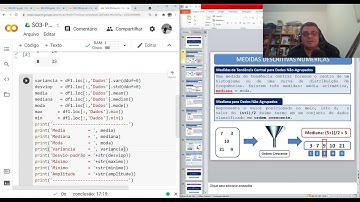 Projeto Estatística para todos - Trilha de Python - Semana 03 - Aula 04:  Média, Moda e Mediana