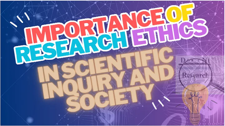Importance of research ethics in scientific inquiry and society