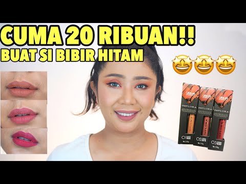 nyobain-implora-urban-lipcream-matte-,-lipcream-murah-di-bibir-hitam-(review-+-swatches)