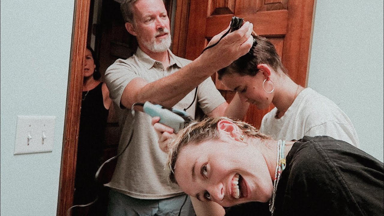 me and my sister shave our heads