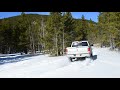 RAM 1500 Drifting around a snowy campground in Colorado