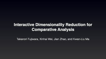 Visual Interface Demo: Interactive Dimensionality Reduction for Comparative Analysis