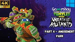 Teenage Mutant Ninja Turtles: Wrath of the Mutants || Amusement Park || 4K PC Playthrough