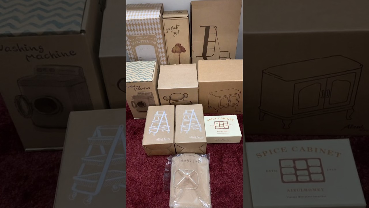 Aizul Homey Haul! 1:6 Scale Dollhouse Furnishings Made of Metal! Which Should I Unbox First? 