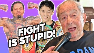 Bob Arum blasts Gervonta vs Inoue fight as STUPID & DUMB!