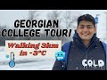 Georgian College Tour! International student Hustling to go to work in -3°c 🥶 in!! (Walking in snow)