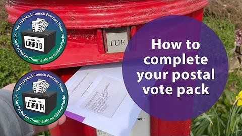 Ward 6 and Ward 14 By-Elections: How to complete your postal vote pack