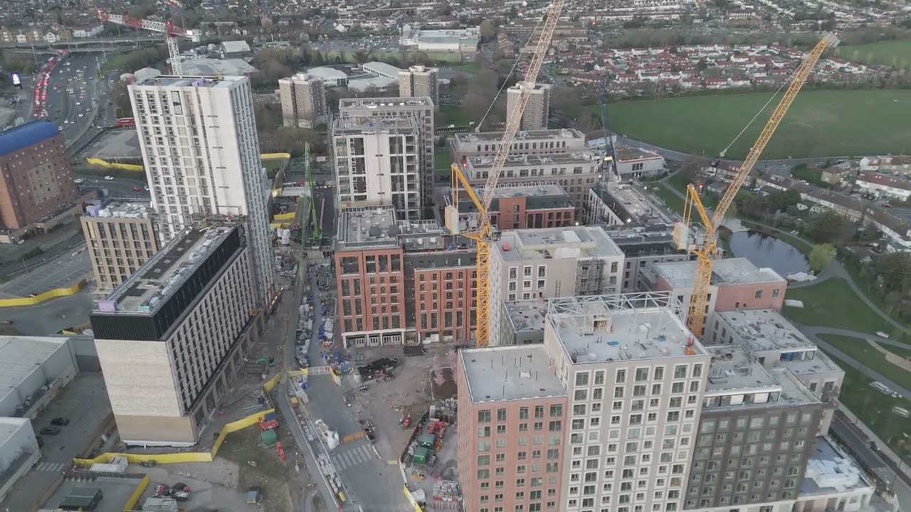 Brent town. Newly built town nw london