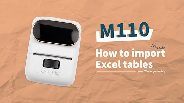 Phomemo M110 Tutorial: How to import Excel Table | Label Maker M110 Excel Printing Setup Instruction
