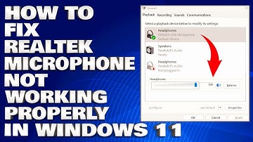 How To Fix Realtek Microphone Not Working Properly in Windows 10/11 [Solution]