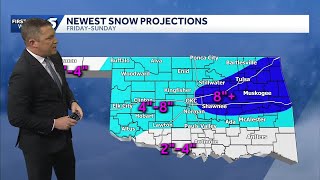 TIMELINE: Latest on Oklahoma’s ice, snow chances as winter storm approaches