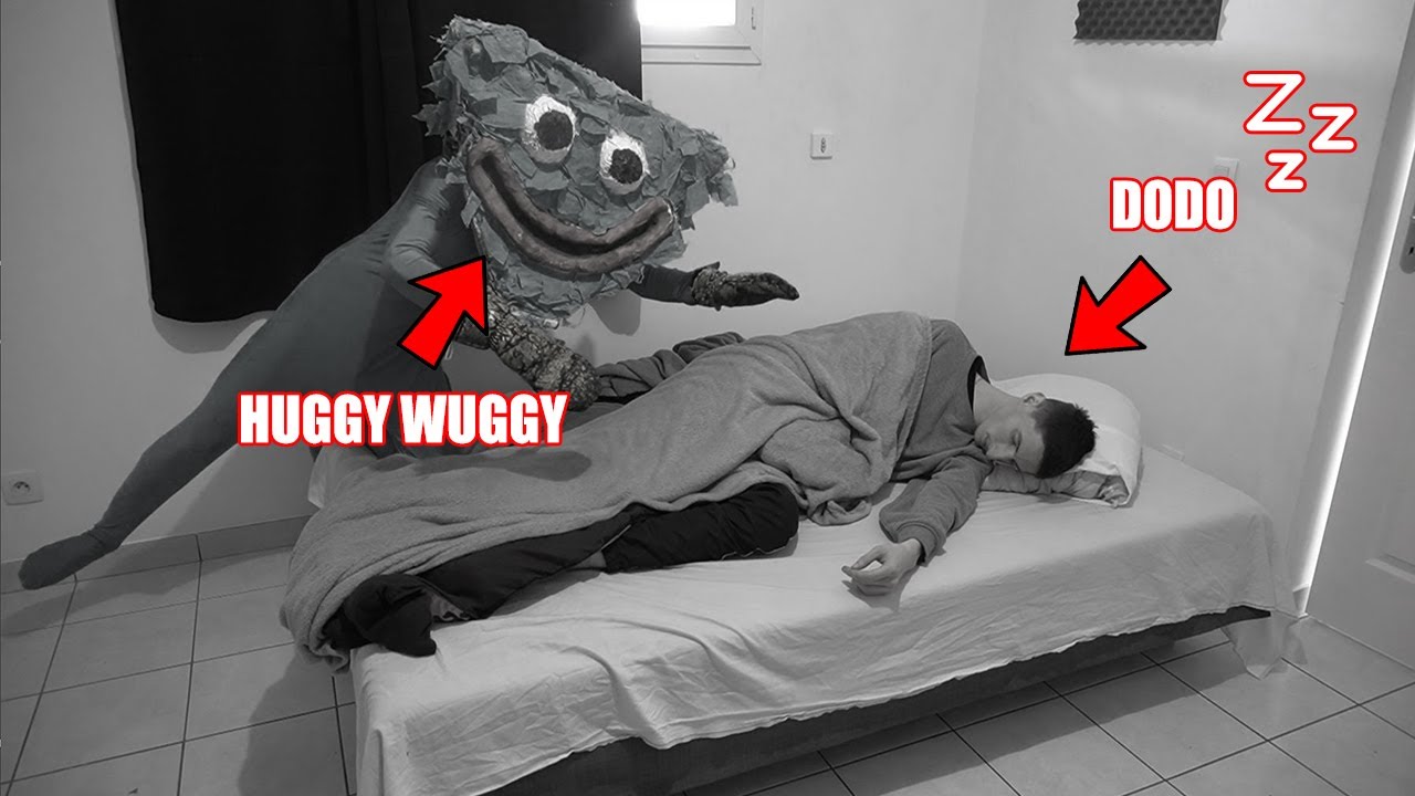 NE JAMAIS SE FILMER EN TRAIN DE DORMIR À 3H DU MATIN ! HUGGY WUGGY M’OBSERVE PENDANT QUE JE DORS !!