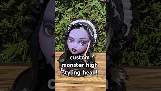 makeover time! i'm obsessed with monster high styling heads😍 #ooakdoll #doll #repaint #monsterhigh