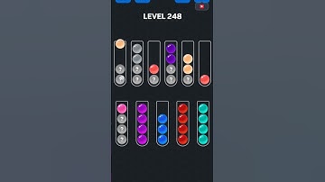 Ball Sort Puzzle nível 248 #games #gaming #gameplay #androidgames #puzzle #gamer #colors #sorts