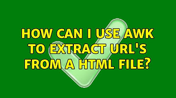 How can I use awk to extract URL