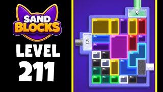 Sand Blocks level 211 walkthrough solution