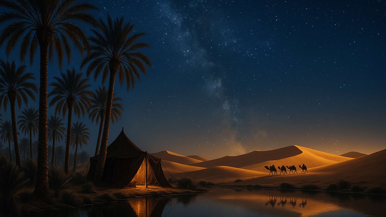 Desert Night Lofi 🌌 Calm Beats Beneath the Sahara Stars