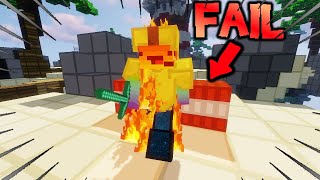 bedwars, but my opponent blows himself up and sets himself on fire