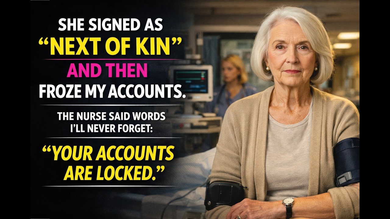 In the ER, my DIL signed as next of kin—then froze my money…