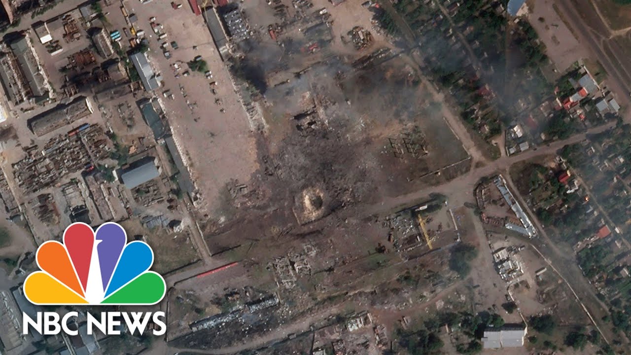 Ukrainian Strike On Russian Ammunition Depot Causes Massive Blast