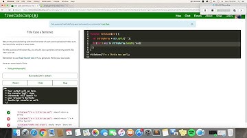 Title Case a Sentence