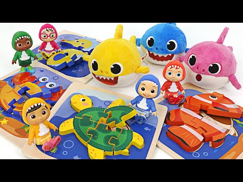 Cocomelon, Shark Family&amp;#39;s Baby Shark <strong>Sea</strong> Animal Puzzle matching <strong>game</strong>  | PinkyPopTOY