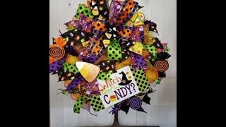 Halloween Candy witch wreath (was a Facebook like)