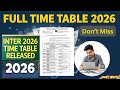 Intermediate Time Table 2026 #time table #MPC #BiPC #APInter2026 #Veda chemistry