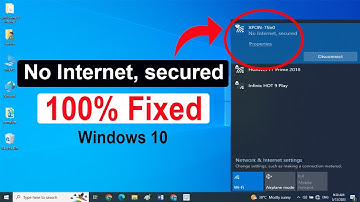 How to Fix No Internet Secured Problem in windows 10 | No Internet Secured problem solved
