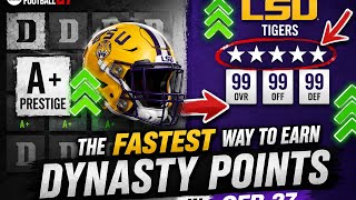 The FASTEST Way to Earn Dynasty Points in CFB 27