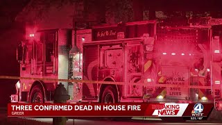 Three dead after Upstate house fire, coroner says
