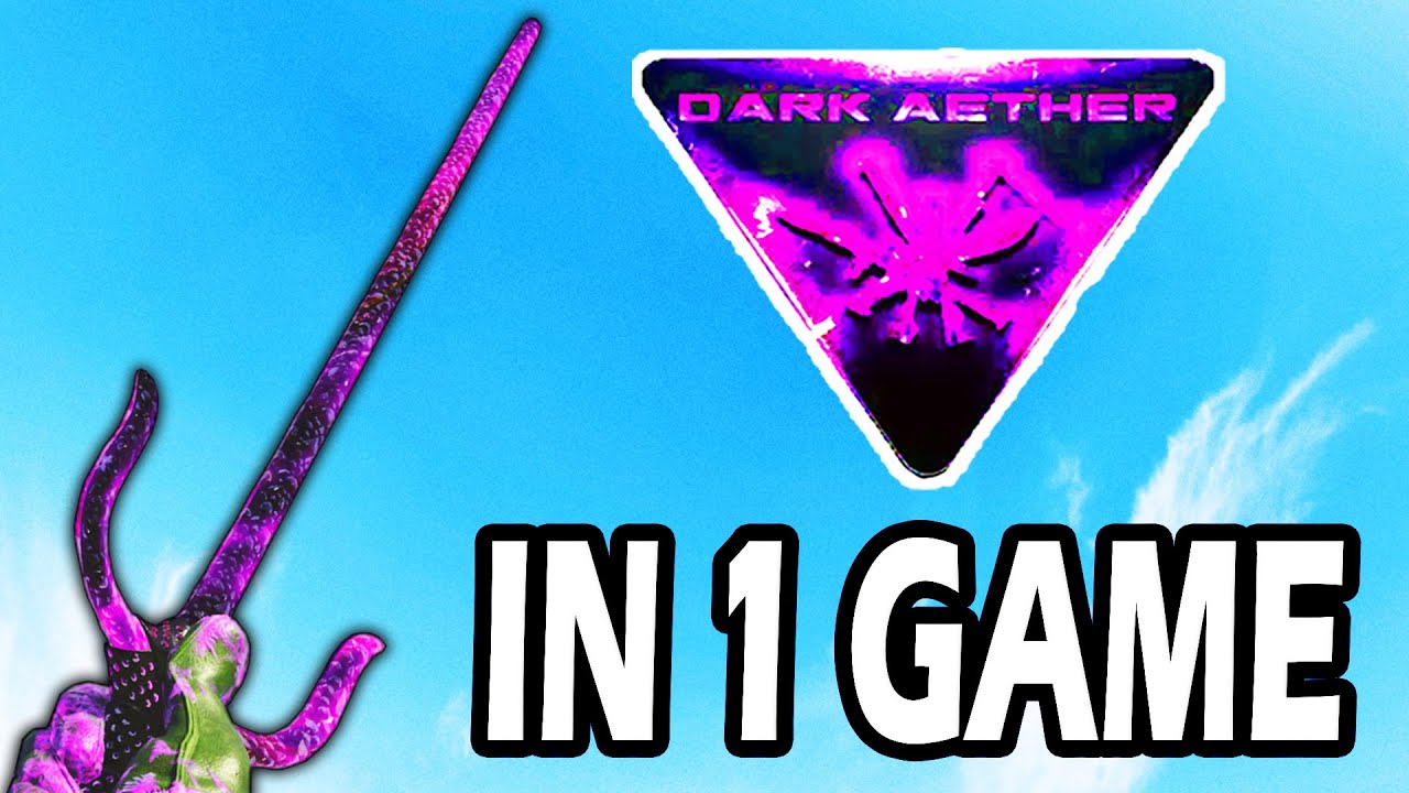 Unlocking DARK AETHER in ONLY 1 GAME, But we USE AKIMBO MELEE! (COLD WAR ZOMBIES)