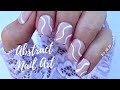 Dip Powder On Natural Nails + Abstract Nail Art | Sugar Nails