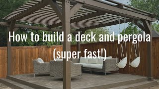 How to Build a Deck or Pergola (with no experience!)