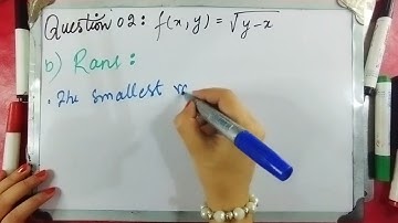 Exercise 14.1 [Domain,Rang&Level Curve] Questions#02 Chapter#14 Thomas calculus 11th Ed