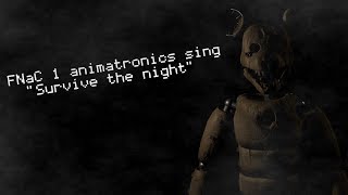 FNaC 1 animatronics sing 'Survive the night' | Animatroniki z FNaC'a śpiewają 'Survive the night'