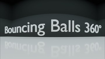 Bouncing balls 360° 60 FPS