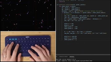ASMR Programming - My first Particle Simulation (2D N-Body)