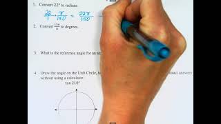 Algebra 2 Chapter 7 Review Problems 1 & 2