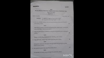 4 sem 2024.qp besic kannada. Akkamahadevi university. #bcom #exam #BBA