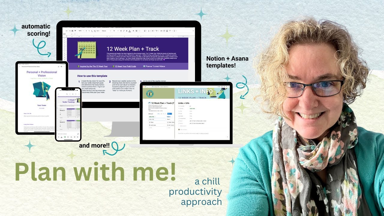 Plan With Me | Task Tracker + Asana + Focusmate | The 12 Week Year