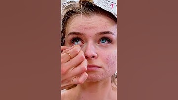 Complete transformation from heavy makeup to natural beauty #shorts