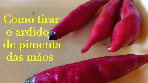 Como tirar ardência de pimenta da pele?