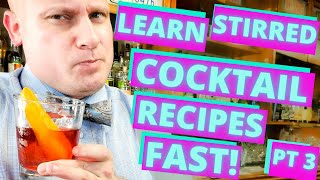 LEARN COCKTAIL RECIPES FAST | COCKTAIL BARTENDING TUTORIALS | PART 3 #BENTHEBARGUY