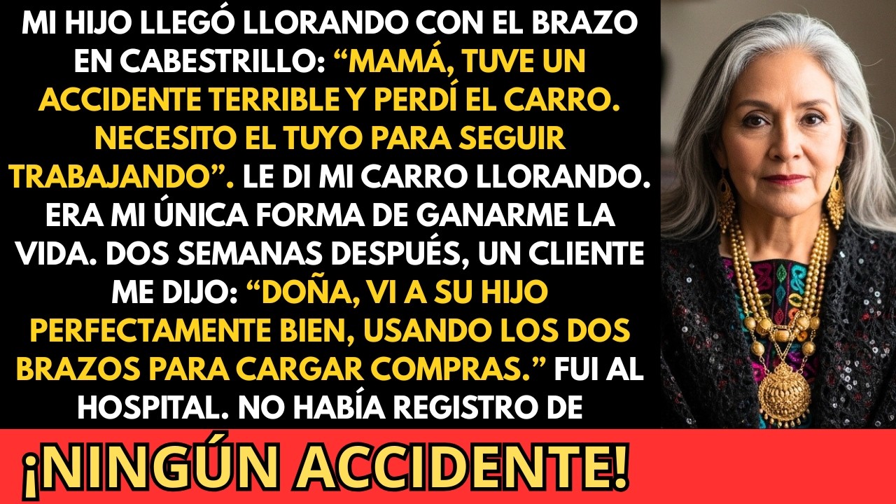 Mi hijo fingió un accidente para quitarme mi carro. Pero la verdad... nos destruyó a los dos.