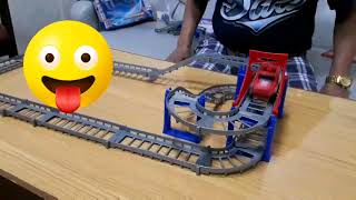 Playing Mini Bridge Racing toy with GrandPa screenshot 5