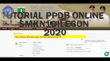Tutorial Pendaftaran PPDB Online SMKN 1 Cilegon 2020