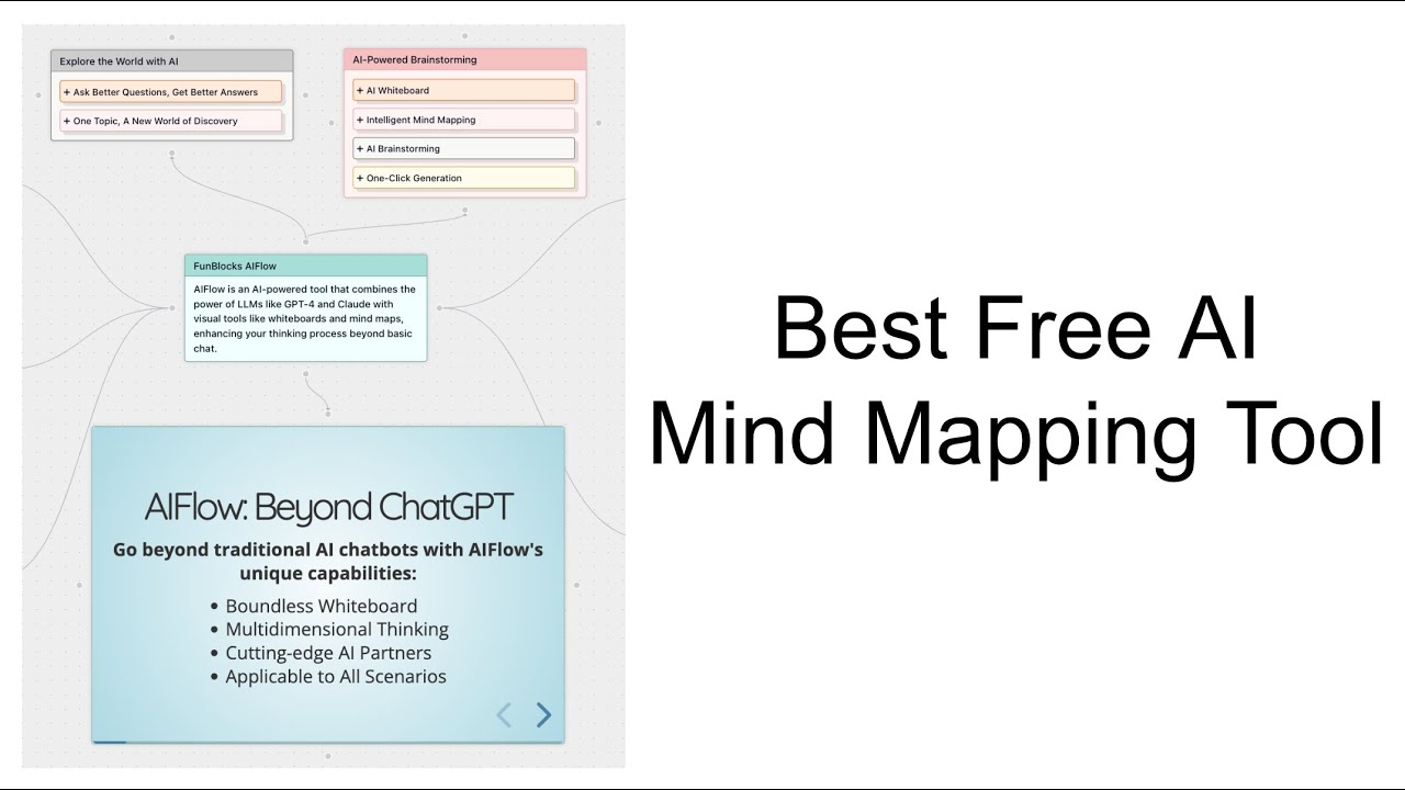 The best FREE AI mind mapping tool - FunBlocks AIFlow vs ChatGPT - YouTube