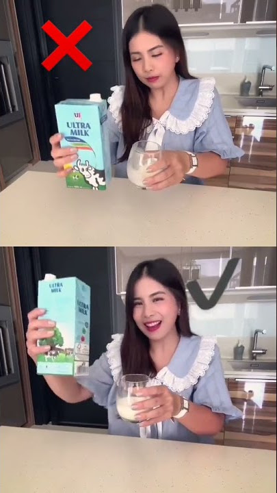Cara Tuang Susu Kotak Check !! TikTok Terbaru Amanda KOHAR 😊